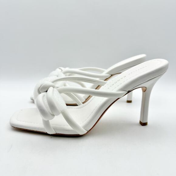 Loeffler Randall Womens Margi Bow Heels US 8.5 M EU 39 White Leather EUC - Picture 8 of 13